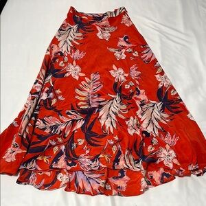 Anthropologie HD in Paris Floral Print Maxi Skirt